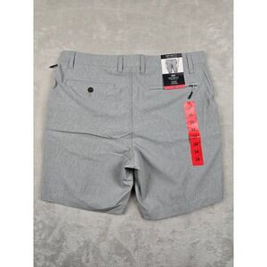 Infinity Linearflex Hybrid Stretch Shorts Mens 34 Light Gray Zip Pocket
